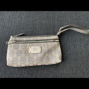 Grey/Silver Michael Kors Wristlet